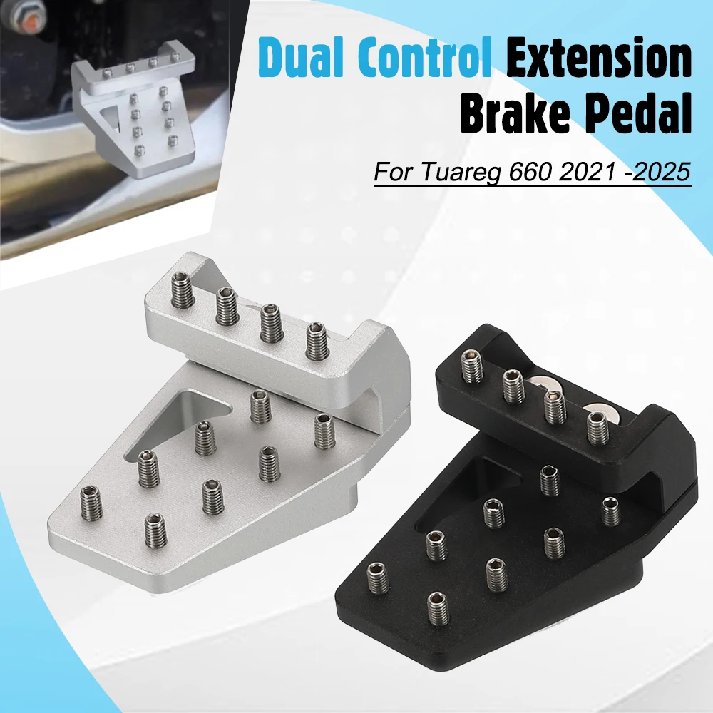 

DualControl Brake Lever Enlarger And Riser For Aprilia Tuareg 660 2021 2022 2023 2024 2025 Dual Control Lever Pedal Extension