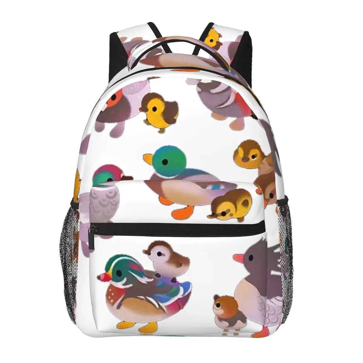 

Duck And Duckling - Dark Backpacks Boys Girls Bookbag Students School Bags Cartoon Travel Rucksack Shoulder Bag Large Capacity