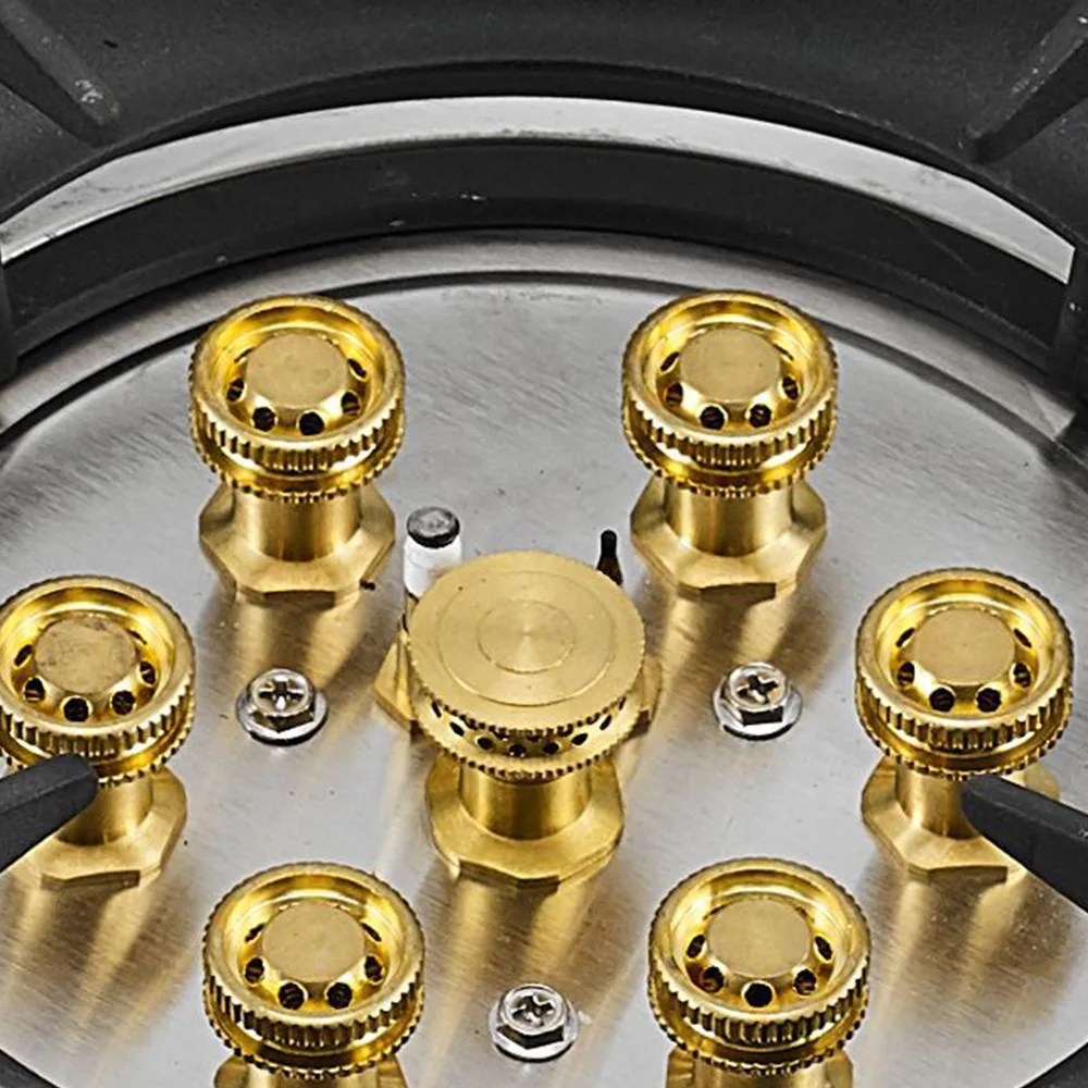 싱글 스토브 가스 쿡탑 가정용 빌트인 가스 스토브 7구 천연가스 쿡탑 액화가스 테이블 내장형 가스 스토브