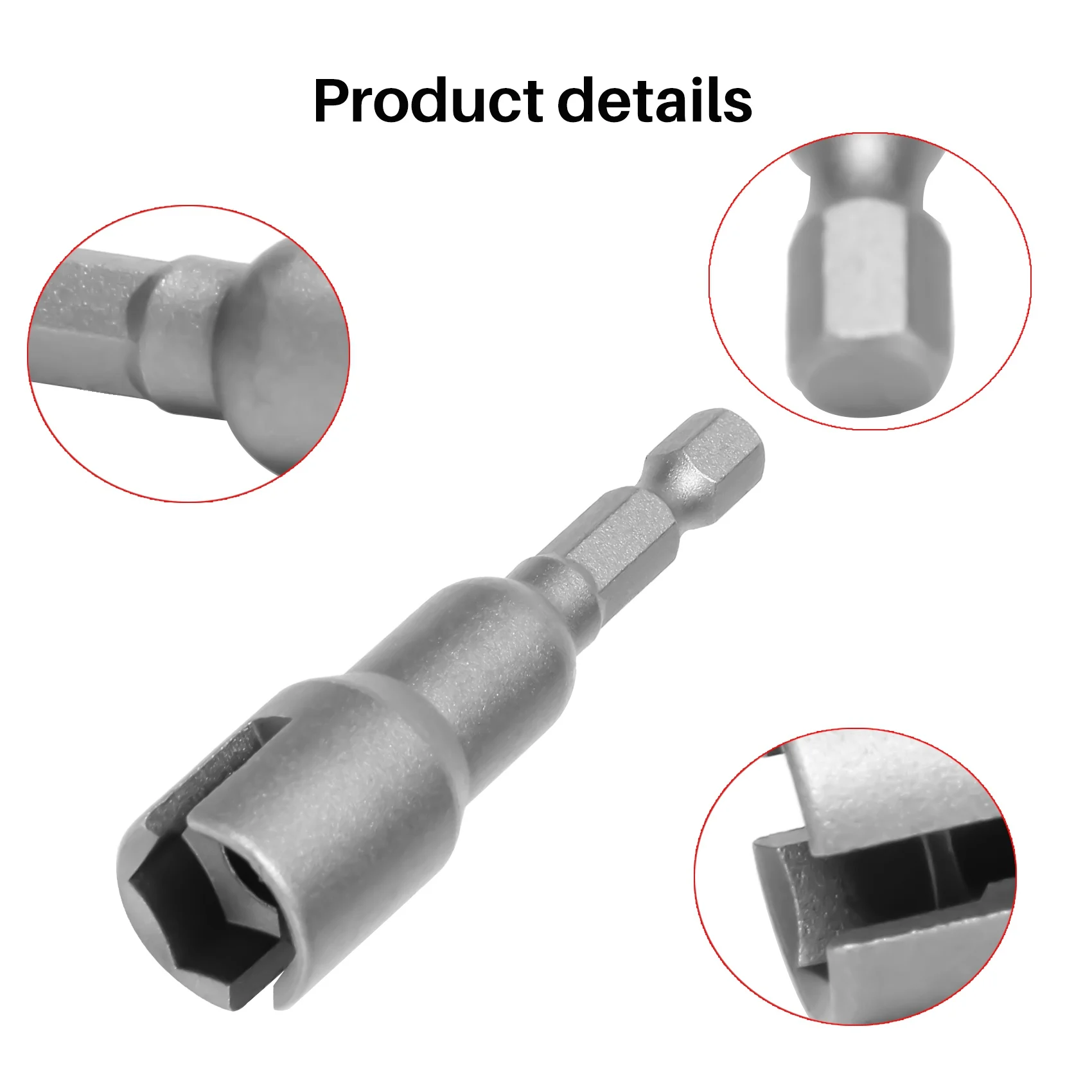 

Y42A-2Pcs Power Wing Nut Driver Set,Slot Wing Nuts Drill Bit Socket Wrenches Tools Set,1/4Inch Hex Shank Drills Bits For Panel N
