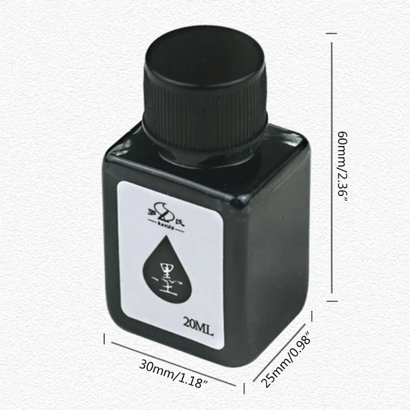 Stylo bouteille d'encre 20ml Volume écriture lisse séchage rapide pour idéal pour divers stylo Dip stylo écriture