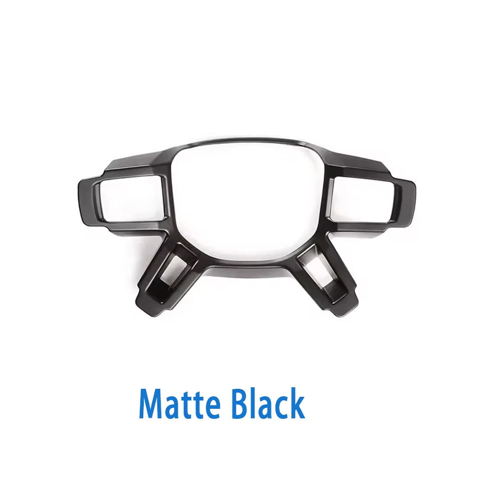 ABS Carbon Fiber Style Steering Wheel Frame Cover For Land Rover Defender L663 90 110 Black Edition Car Modification Decorative view 6