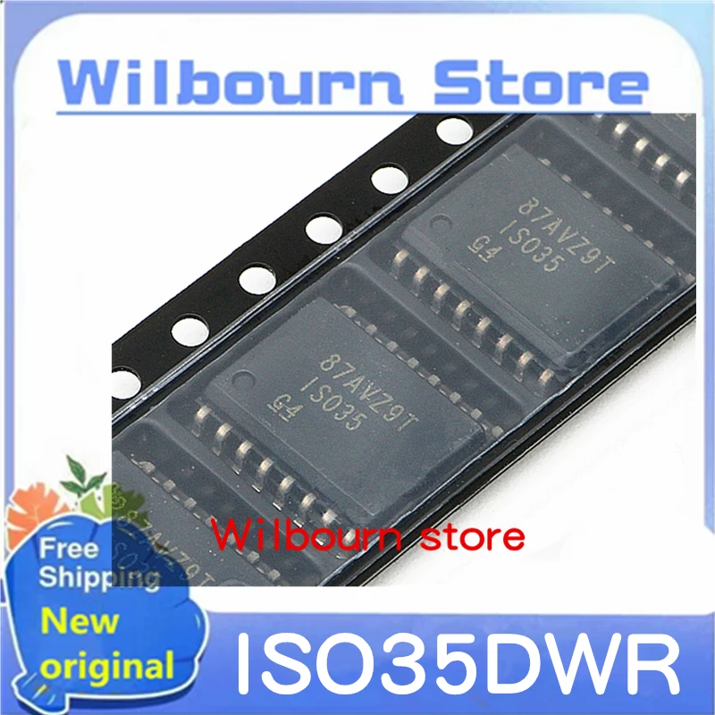 10PCS~50PCS/LOT 100% new ISO35 IS035 ISO35DW ISO35DWR SOP16 Isolator chip