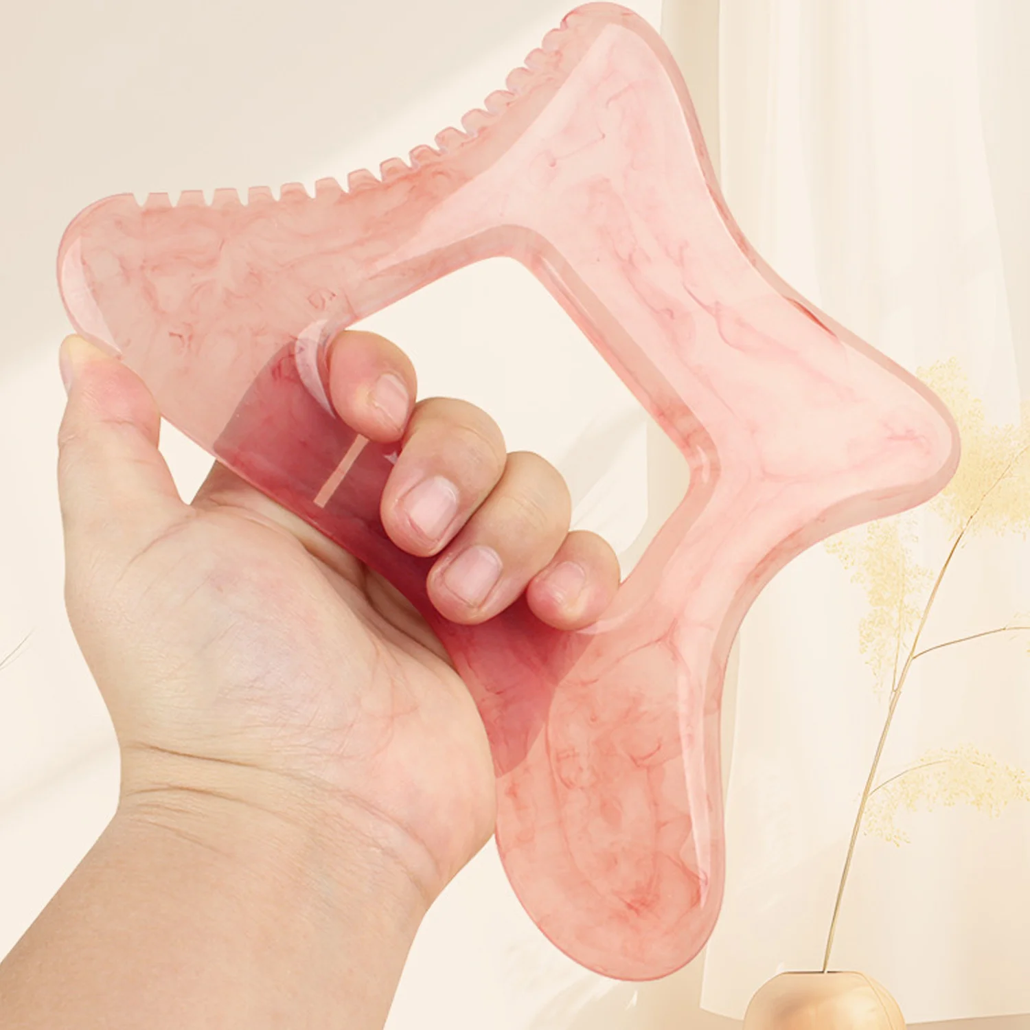 

Resin Gua Sha Board for Massage, Acupressure, and Full Body Massage; Suitable for Facial and Neck Meridian Unblocking