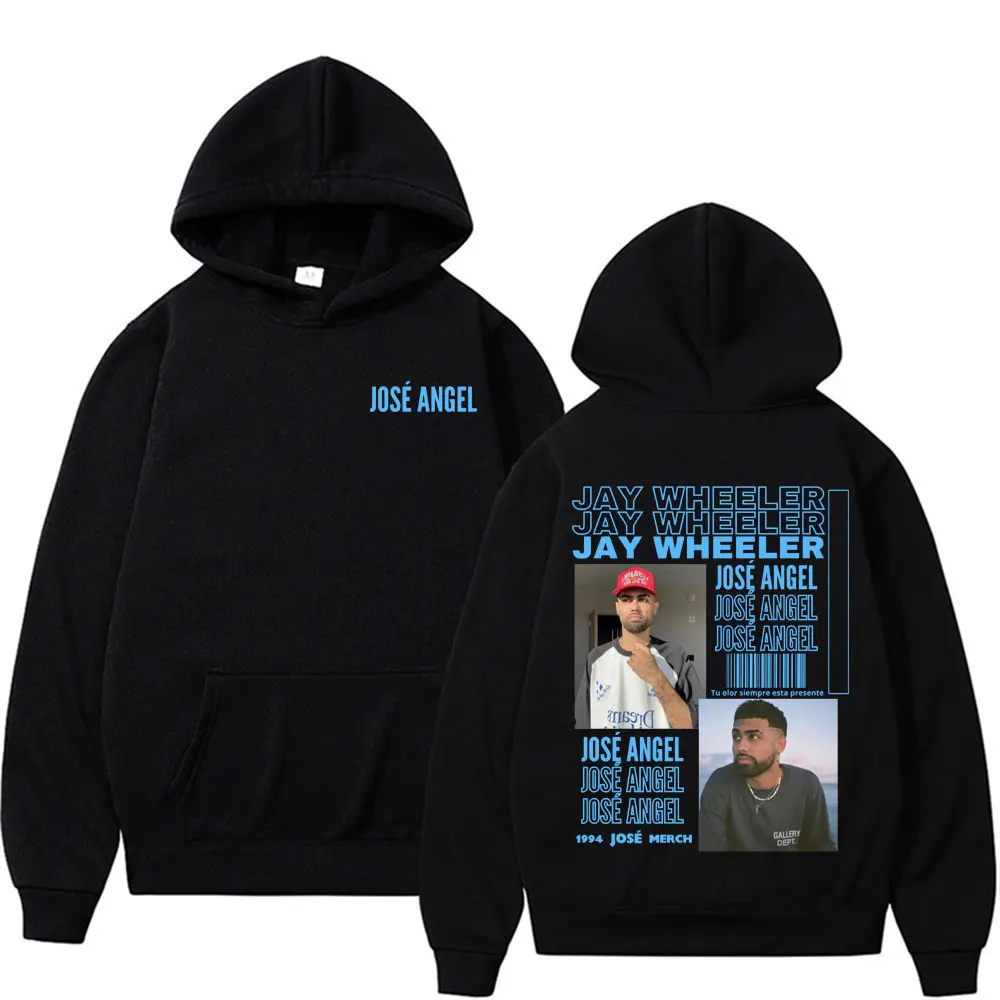 Rapper Jay Wheeler Jose Angel 2025 Tour Hoodie Men Harajuku Hip Hop Gothic Sweatshirt Unisex High Quality Comfort Fleece Hoodies