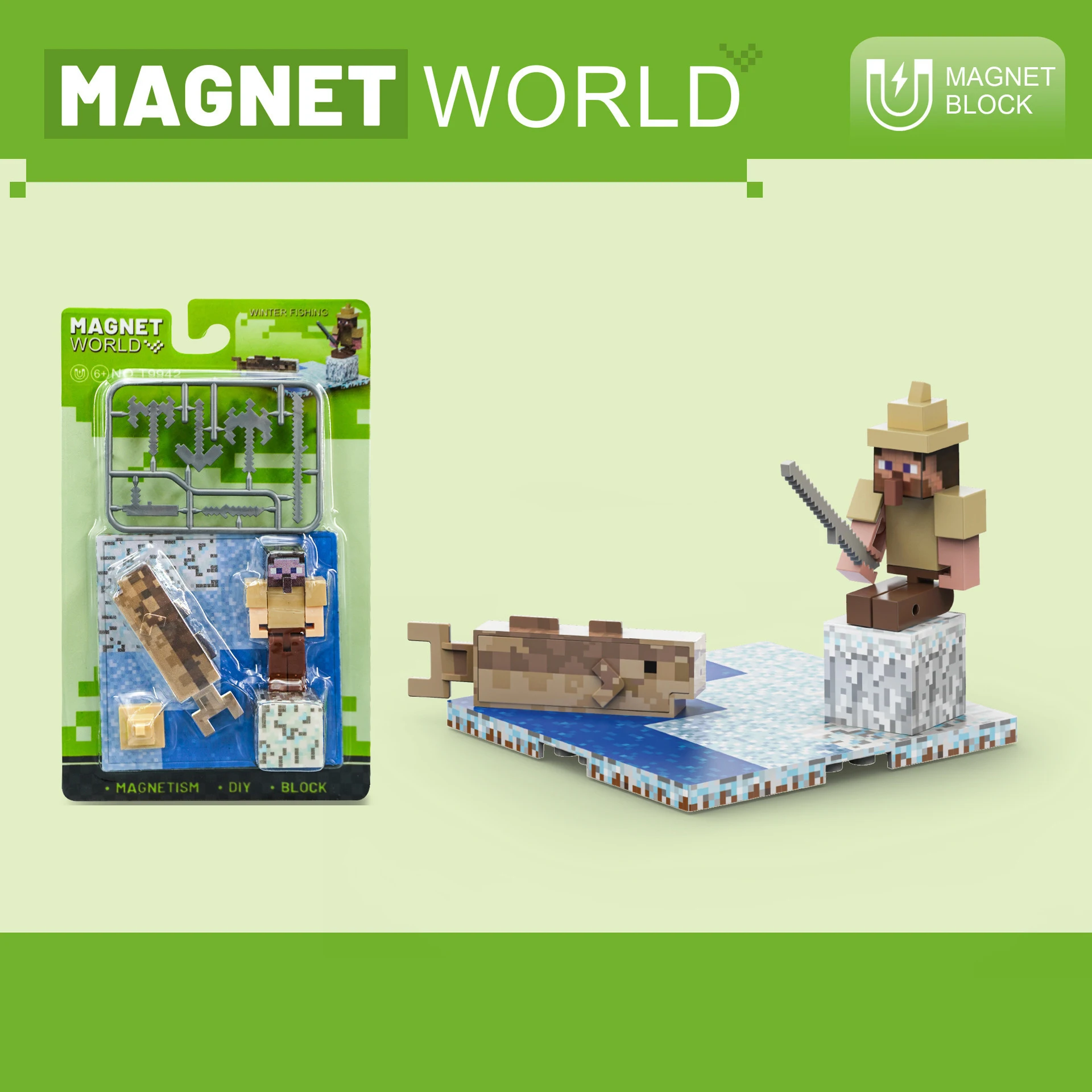 Magnetisch blok Magnetische kubussen Set Kinderen Bouwspeelgoed Bouw mijn Magneet Constructor Wereldknutselspeelgoed Zintuiglijke peuters Geschenken
