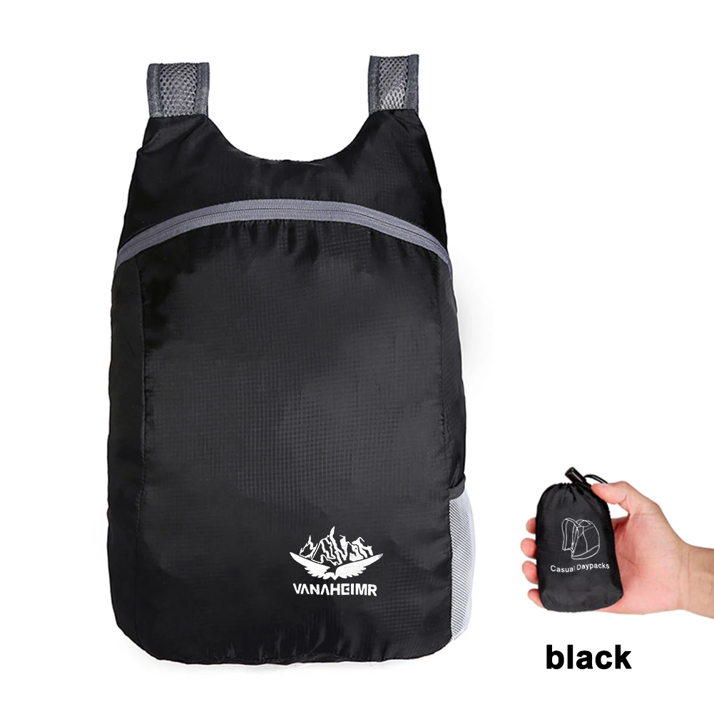 Mochila de bolsillo de nailon para hombre y mujer, bolsa de supervivencia para acampar, impermeable, ligera, transpirable, para escalada y Trekking