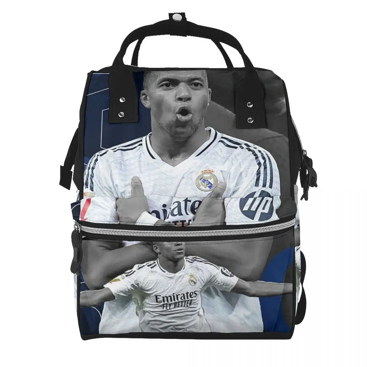 Football KM Mbappe Soccer Student Backpack School Bag Hiking Travel Daypack for Men Women Bookbag Shoulder Bags