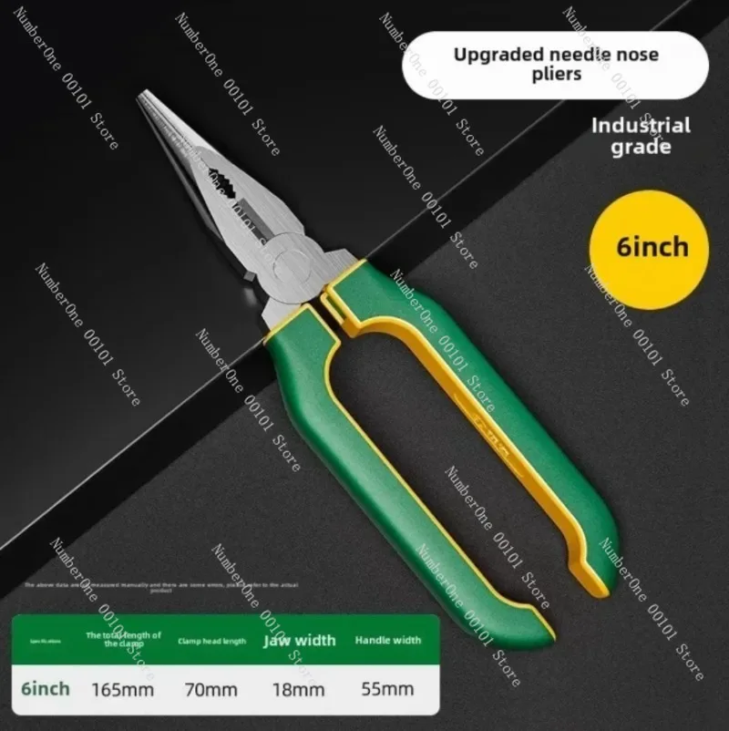 

Industrial Grade Electrician Pliers, Multi-Functional Labor-Saving Wire Stripper Cutter Crimper for Electrical Work