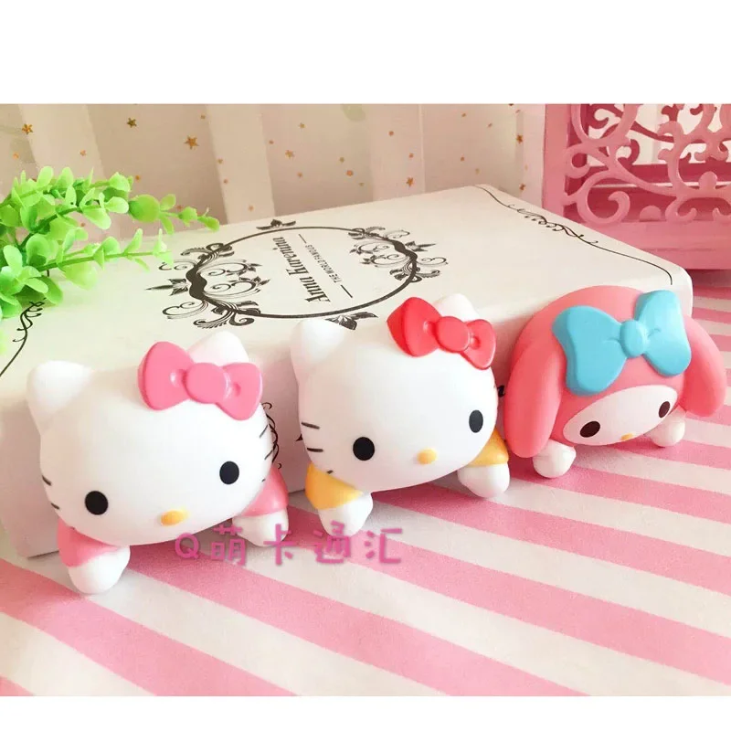 3d Sanrio Hello Kitty Switch Sticker Schattige Cartoon Mijn Melodie Stopcontact Hoes Decoratieve Sticker Decoratie Vakantiegeschenken