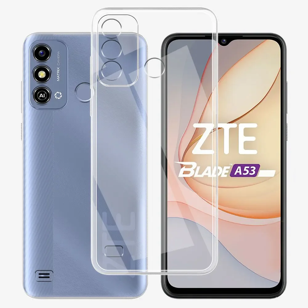 For ZTE Blade A53 Clear Shockproof Case Silicon Soft Phone Cover For ZTE Blade A53 Pro Case ZTE A53 Pro Bumper Protective Coque