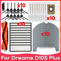 Fit For ( Dreame D10S Plus / RLS6AD ) Roller Side Brush Filter Mop Cloths Rag Dust Bag Robot Vacuum Cleaner Accessory Spare Part