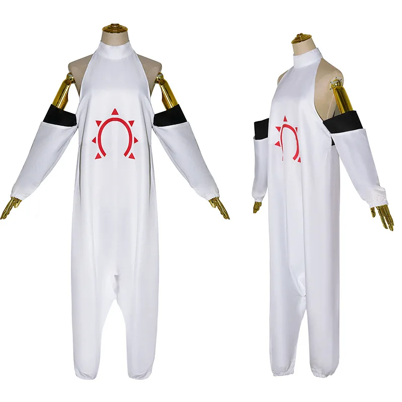 Anime Fire Force Haumea Cosplay Costume Enn Enn No Shouboutai Haumea White Jumpsuit Uniform Men Women Halloween Party Costumes