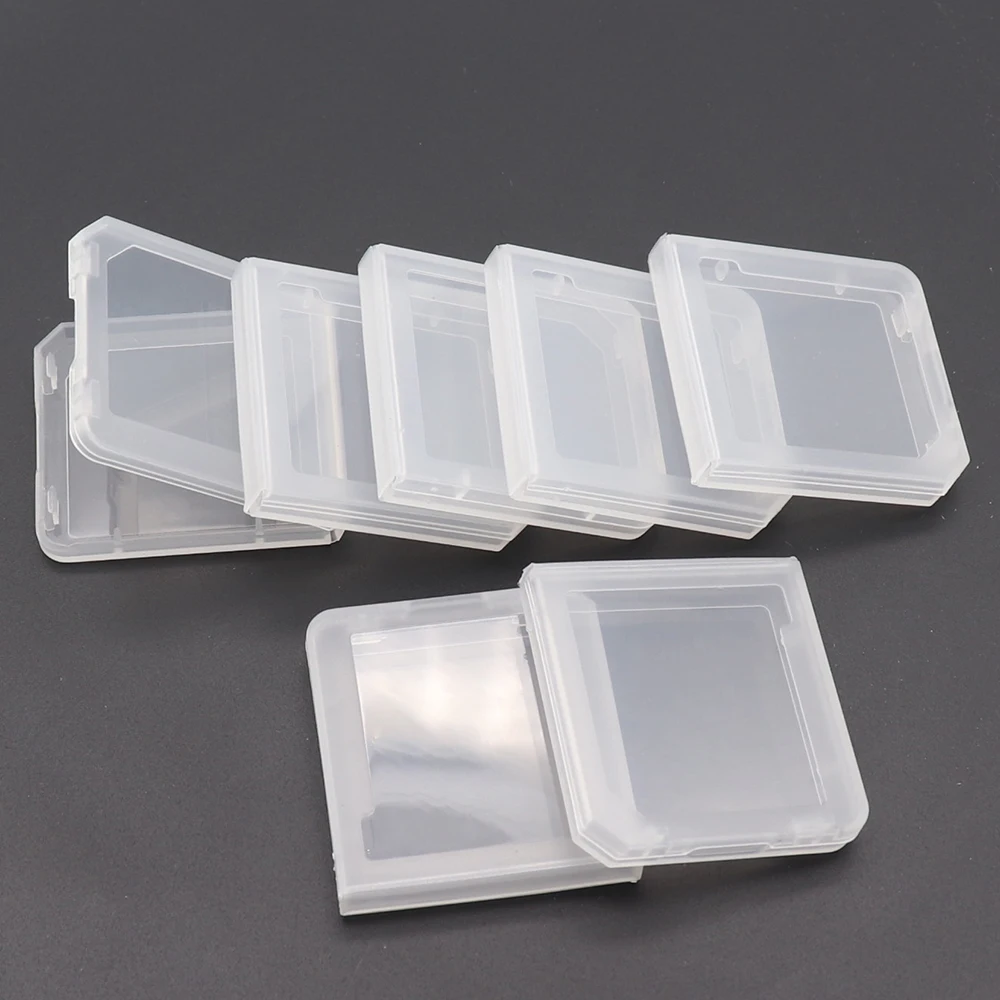 10 Pcs Clear Plastic Game Cartridge Case Dust Cover For NEW 3DS NEW 3DS LL NDS Dustproof Easy Storage Game Box