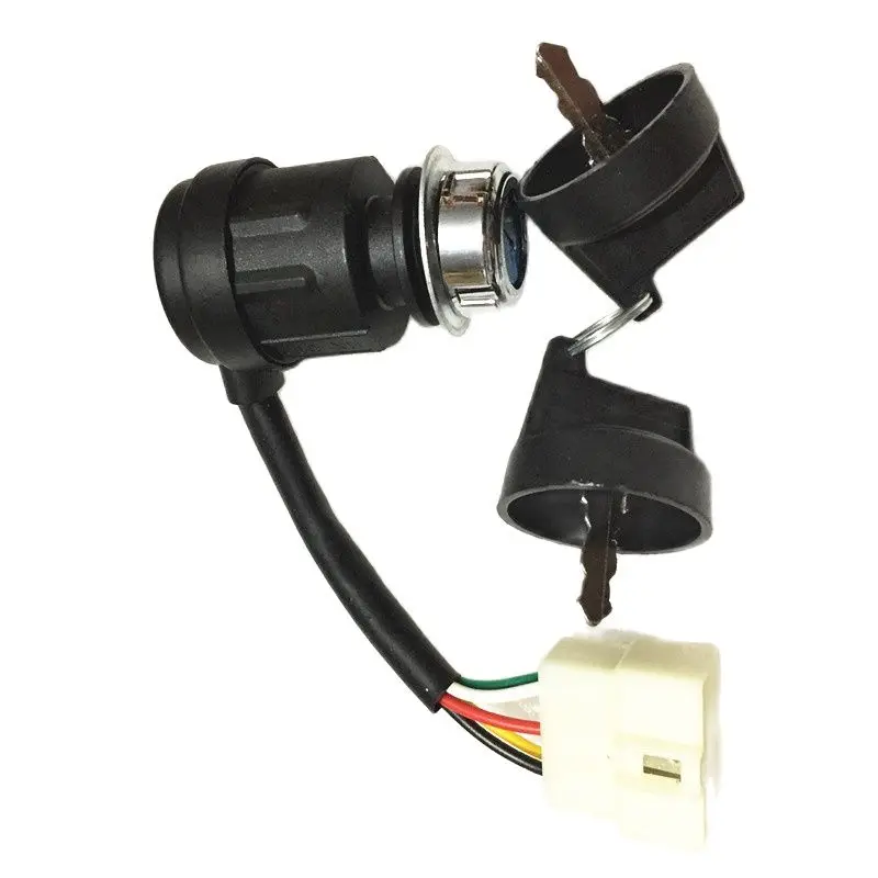 5wires Ignition Key Electric Switch Diesel Generator 4500 5500 6500 7500 Key Switch Suit KIPOR KAMA KGE6500E JK425-2