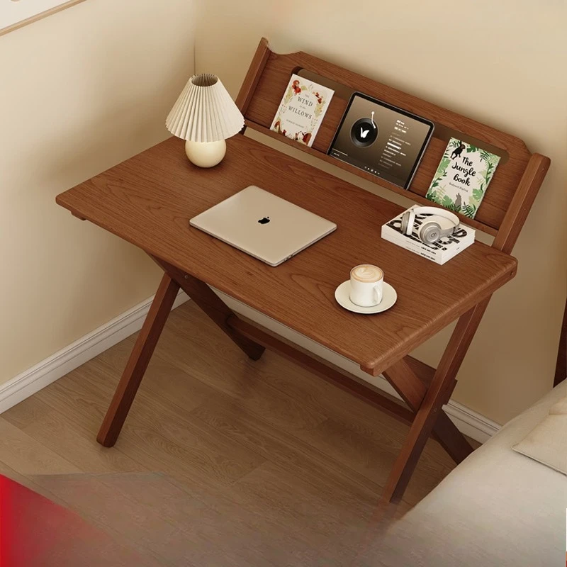 

Solid wood folding desk, simple computer desk for students, small apartment, bedside writing bedroom
