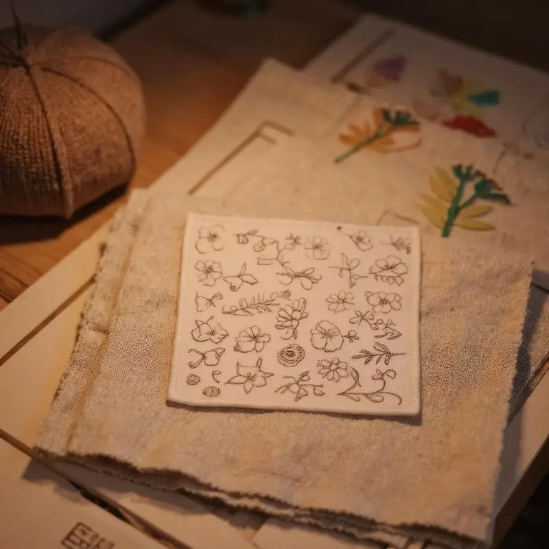 2 Blatt wasserlöslicher Vliesstoff-Stabilisator für Stickmuster, abwaschbare Nähformen für Stickpapier