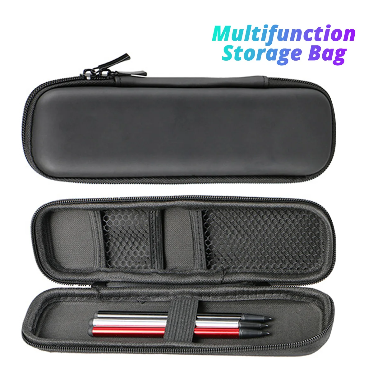 FONKEN Pencil Case Organizer Large Capacity Stylus Pen Storage Bag Zipper for Cosmetic Travel Student School Pencil Cases