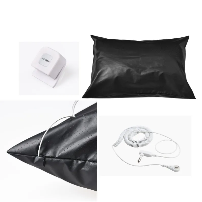 

MAXSHARER Grounding bed Leather Conductive Pillow Case Earthing pillow case conductive breathable leather mat for Better sleep