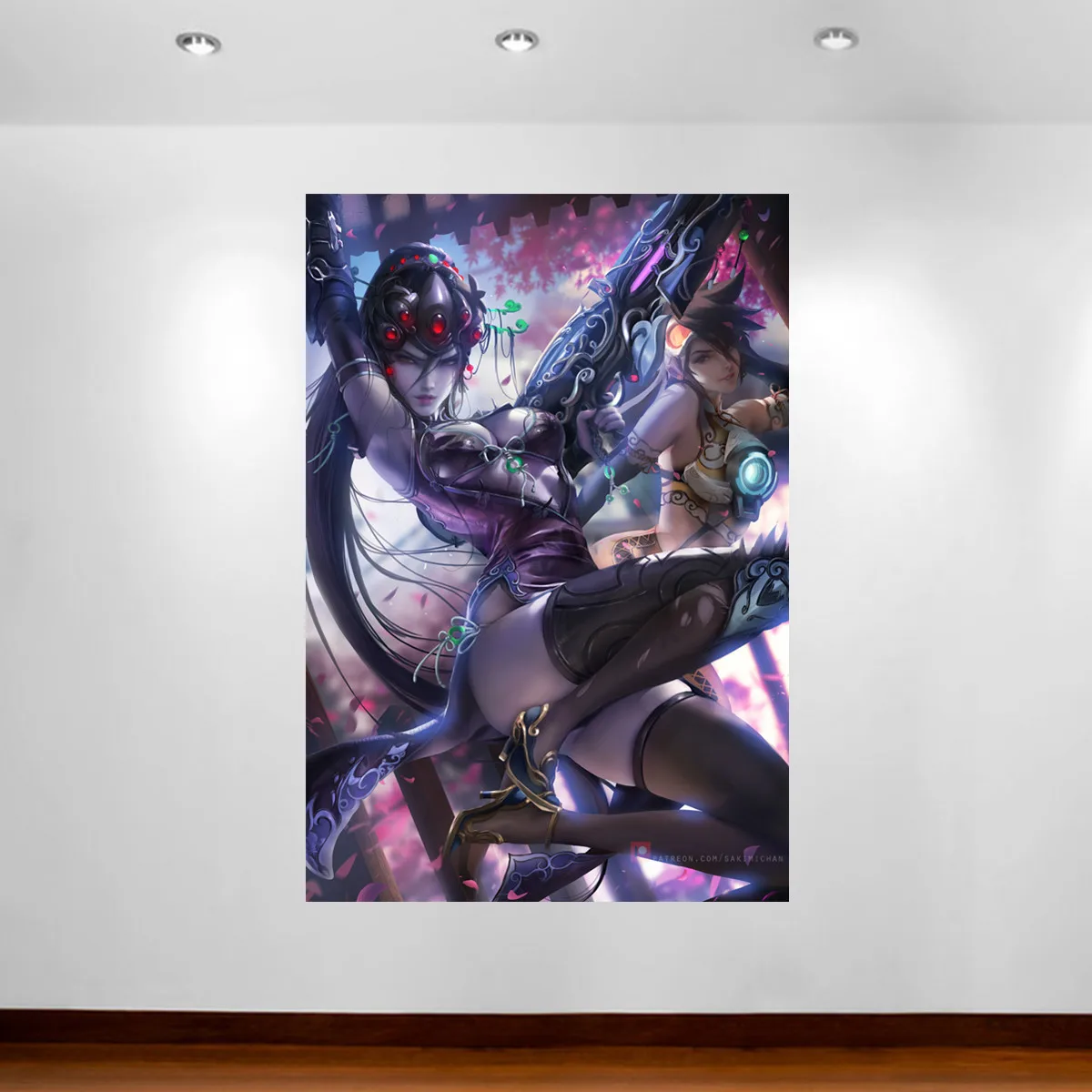 Overwatch Video Game Poster HD Sexy Anime Poster Canvas Wall Painting Live Room Wall Decor Wall Poster Wall Stickers Home Decor