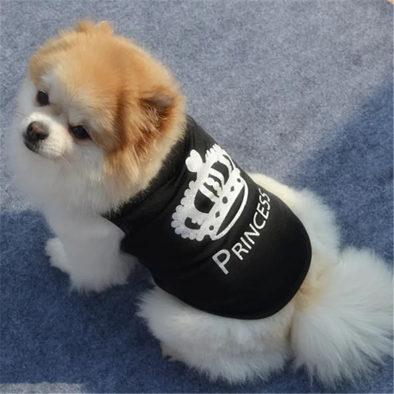 New Summer Pet Vest for Dogs Cats Breathable Black Tank Top for French Bulldog Bichon Frise Small Pets