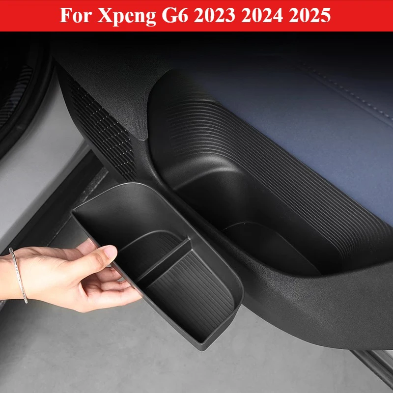 For Xpeng G6 2023 2024 2025 Car Door Slot Pads TPE Door Side Groove Mat Anti Slip Waterproof Storage Box Interior Accessories