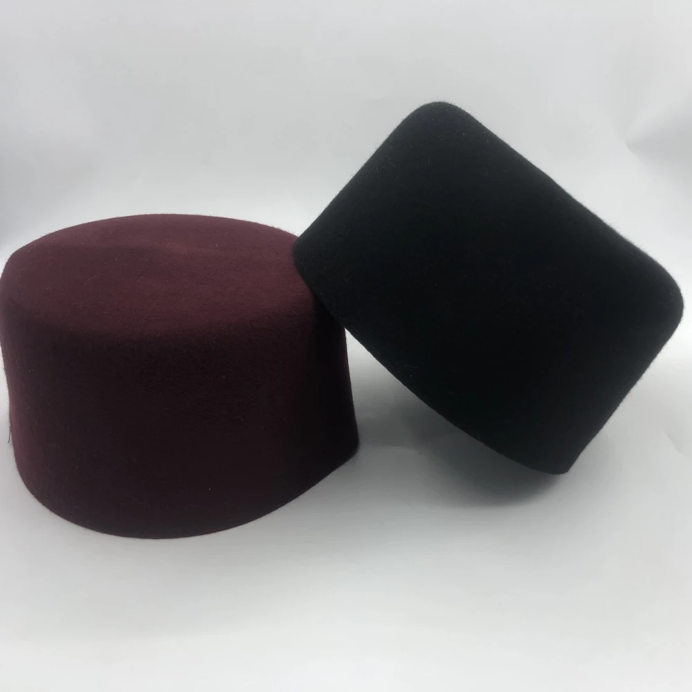 Hat Muslim Men Clothing Prayer Cap Islamic Taqiyah Kufi  Products Kippa Turkish Modern Jewish Wool