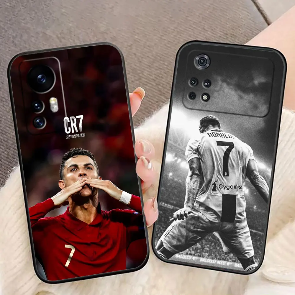 Football Legends C-CR7 Phone Case For Xiaomi 13 12 12T 11 11T 10T 9 LITE POCO F6 F5 F4 F3 M5 M4 M3 X5 X4 X3 GT Case Funda Shell