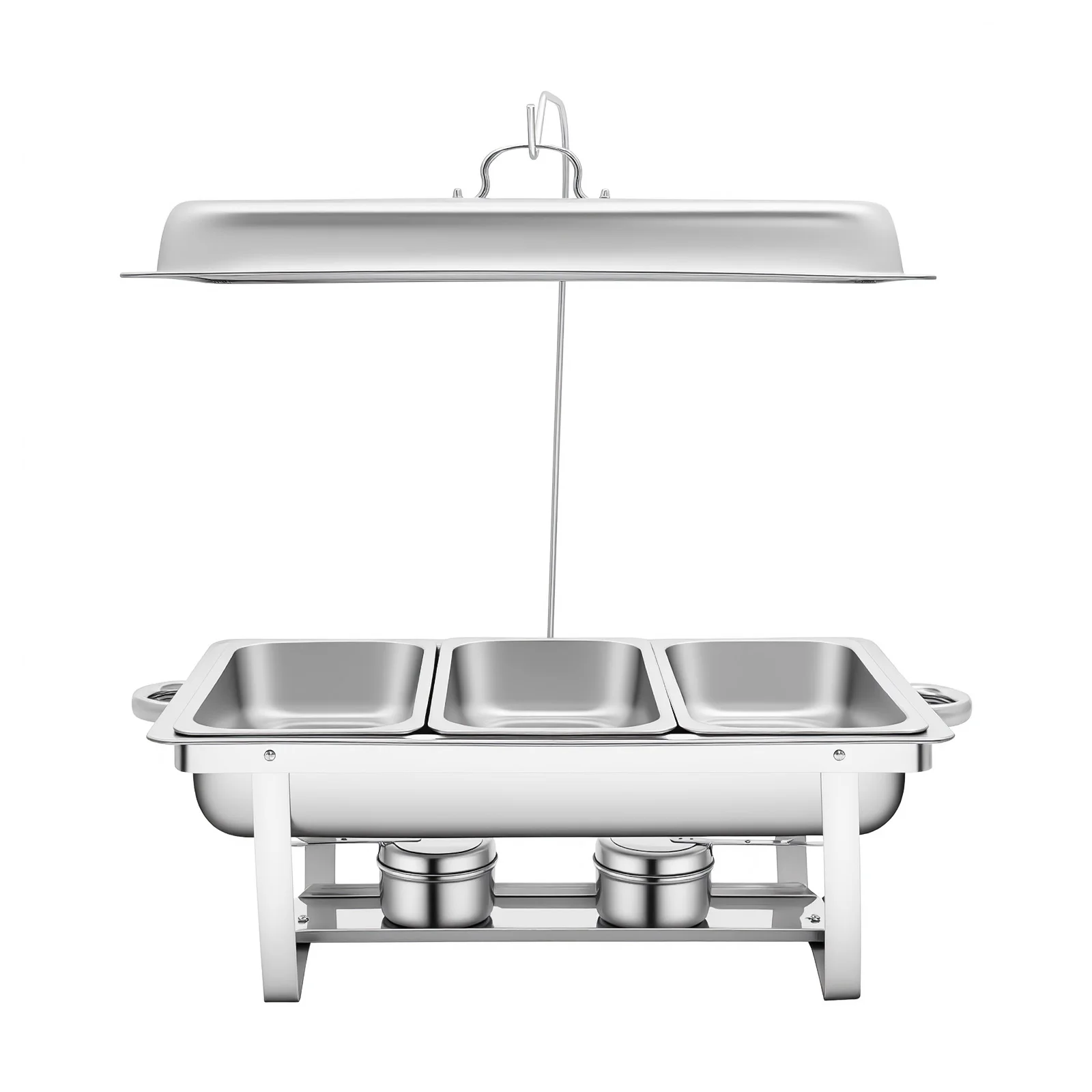 Edelstahl-Chafing-Dish, Chafing-Dish-Buffetwärmer, Buffet-Server und -Wärmer für gewerbliche Catering-Unternehmen, Buffets, Hotels – Detail 2
