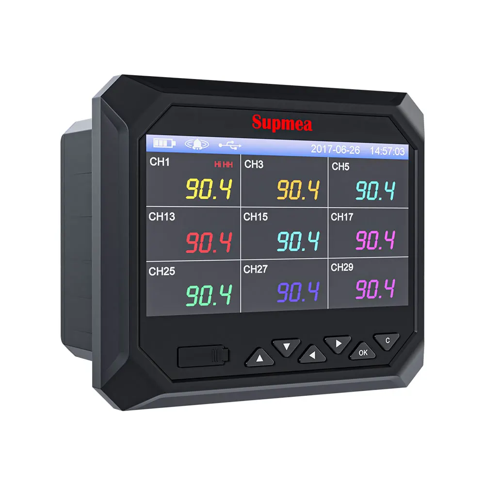 Real-Time Acquisition Paperless Data Logger Multi-Language Paperless Recorder