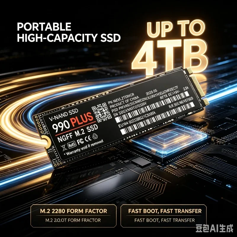 New M.2 990 PLUS NGFF SSD 500GB 1TB 2TB 4TB SSD M.2 2280 PCIe4.0 SSD Internal Solid State Drive Disk for Laptop Desktop