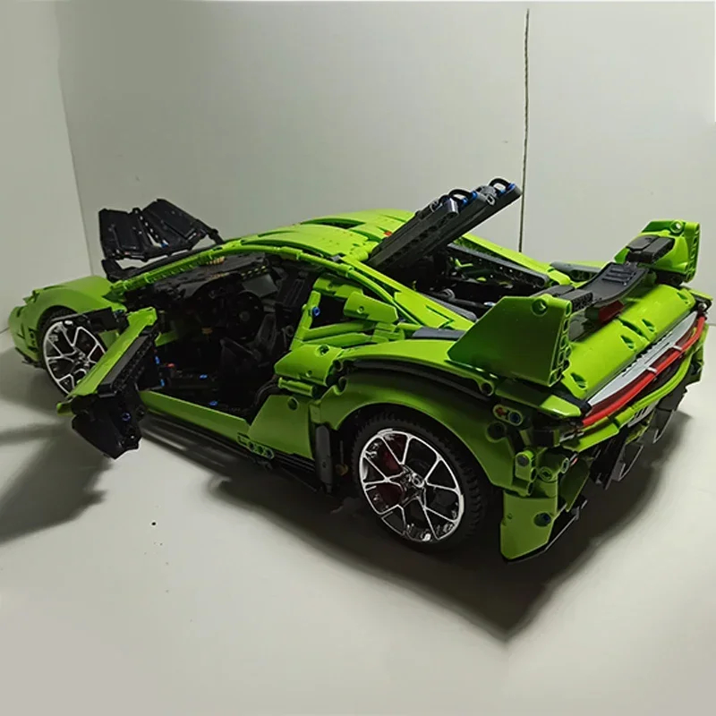 Moc blocos de construção supercar modelo velocidade campeão tijolos técnicos diy montagem brinquedos construção para crianças presentes do feriado