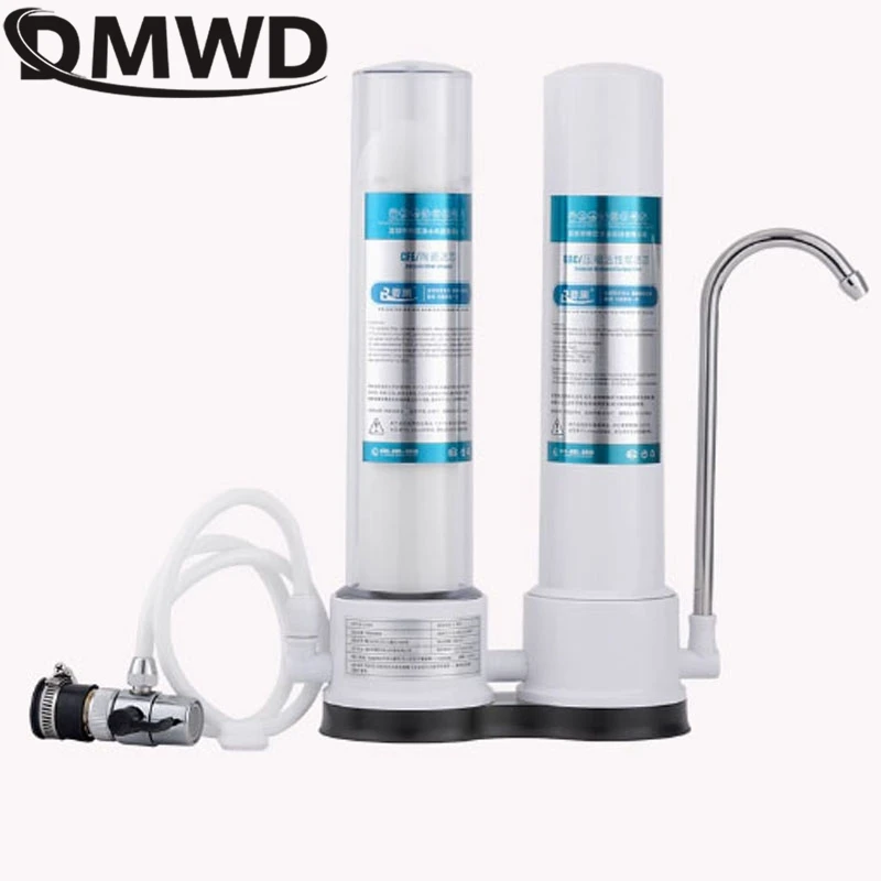 DMWD-purificador de agua con filtro de carbón activado para grifo de cocina, máquina purificadora de agua con prefiltro para el hogar, dioma