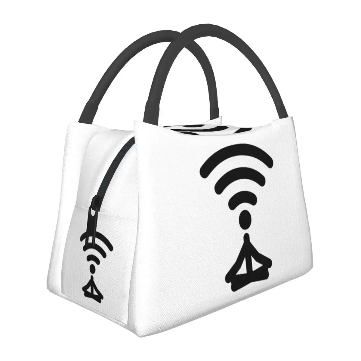 Meditate Wifi Lunch Bags Insulated Bento Box Leakproof Lunch Tote Picnic Bags Cooler Thermal Bag for Woman Kids Work