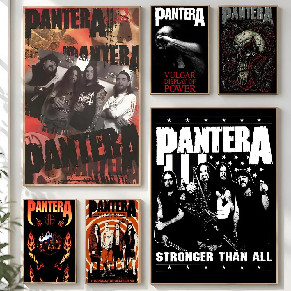 Vintage Pantera Concert Music Poster Creative Room Art For Dorm Bedroom Study Apartment Home Gift