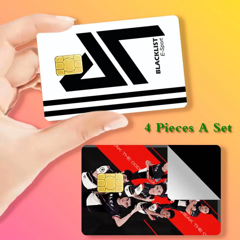 

B-Blacklist Card Stickers Cover Film Sticker for Debit Credit Bank Card Waterproof