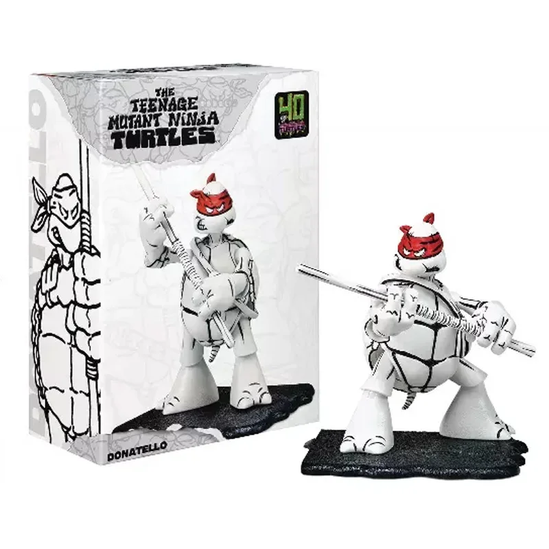 Playmates TMNT SDCC Limited Teenage Mutant Ninja Turtles Collect First Edition Черно-белый эскиз Фигурка Модель Игрушки Подарки