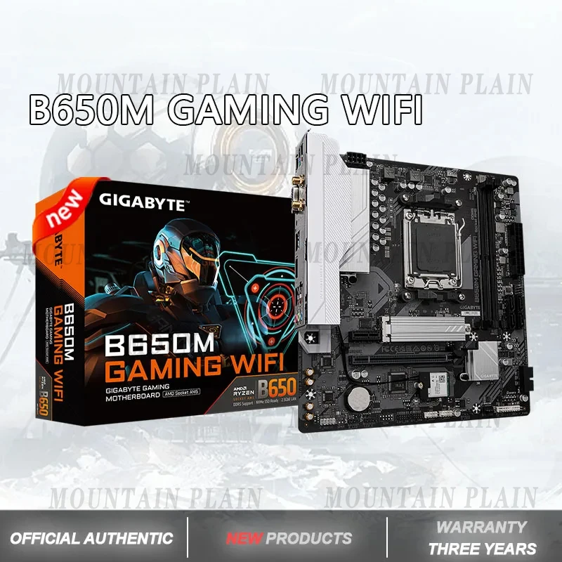 New B650M GAMING WIFI Motherboard 2.5G AM5 PC Gamer Micro-ATX AMD B650 DDR5 6400 MHz M.2 USB3.2 96GB Socket AM5