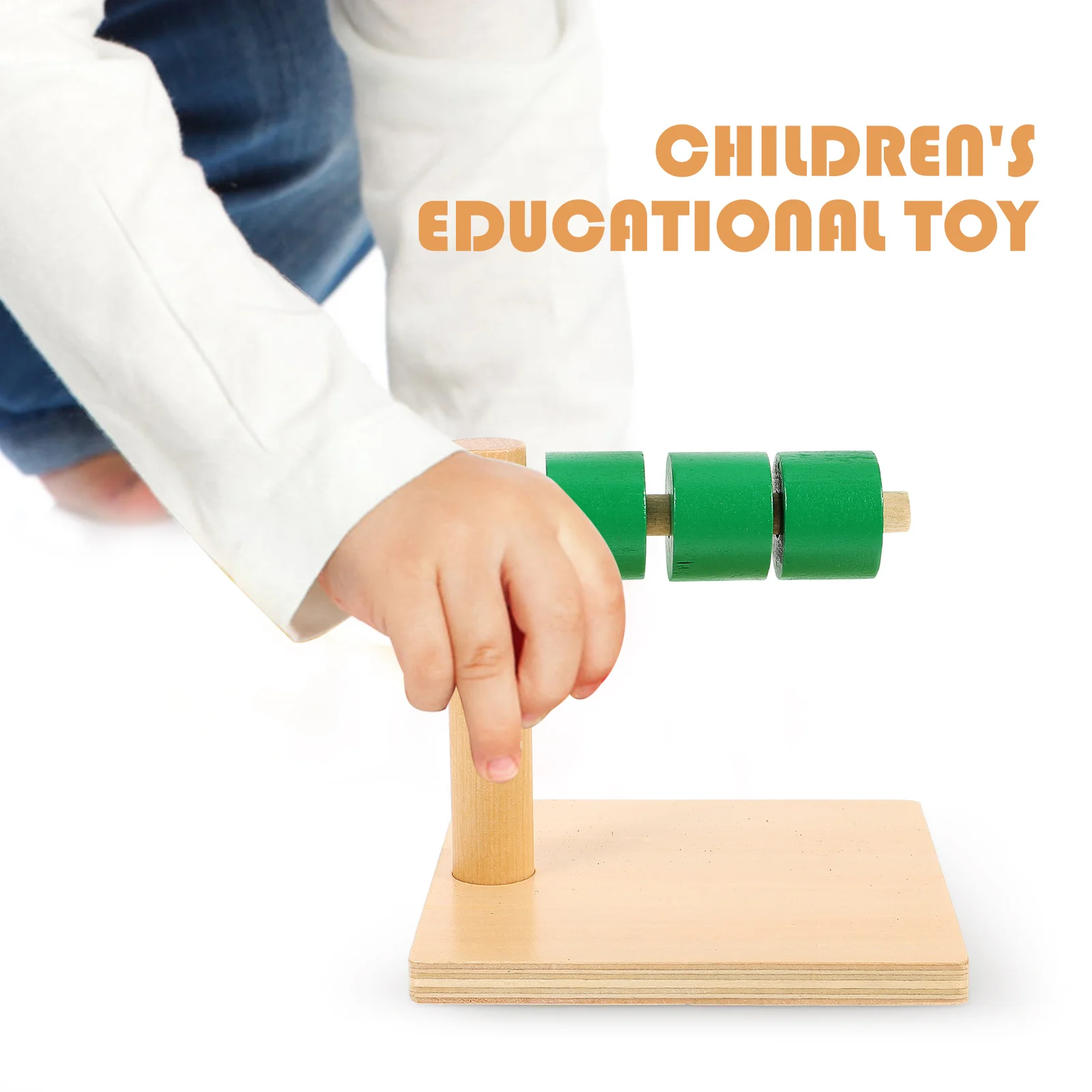 Montessori Teaching Aids Draw Ring Practical Filling Stacking Toy Toys Baby Interlocking Discs Child