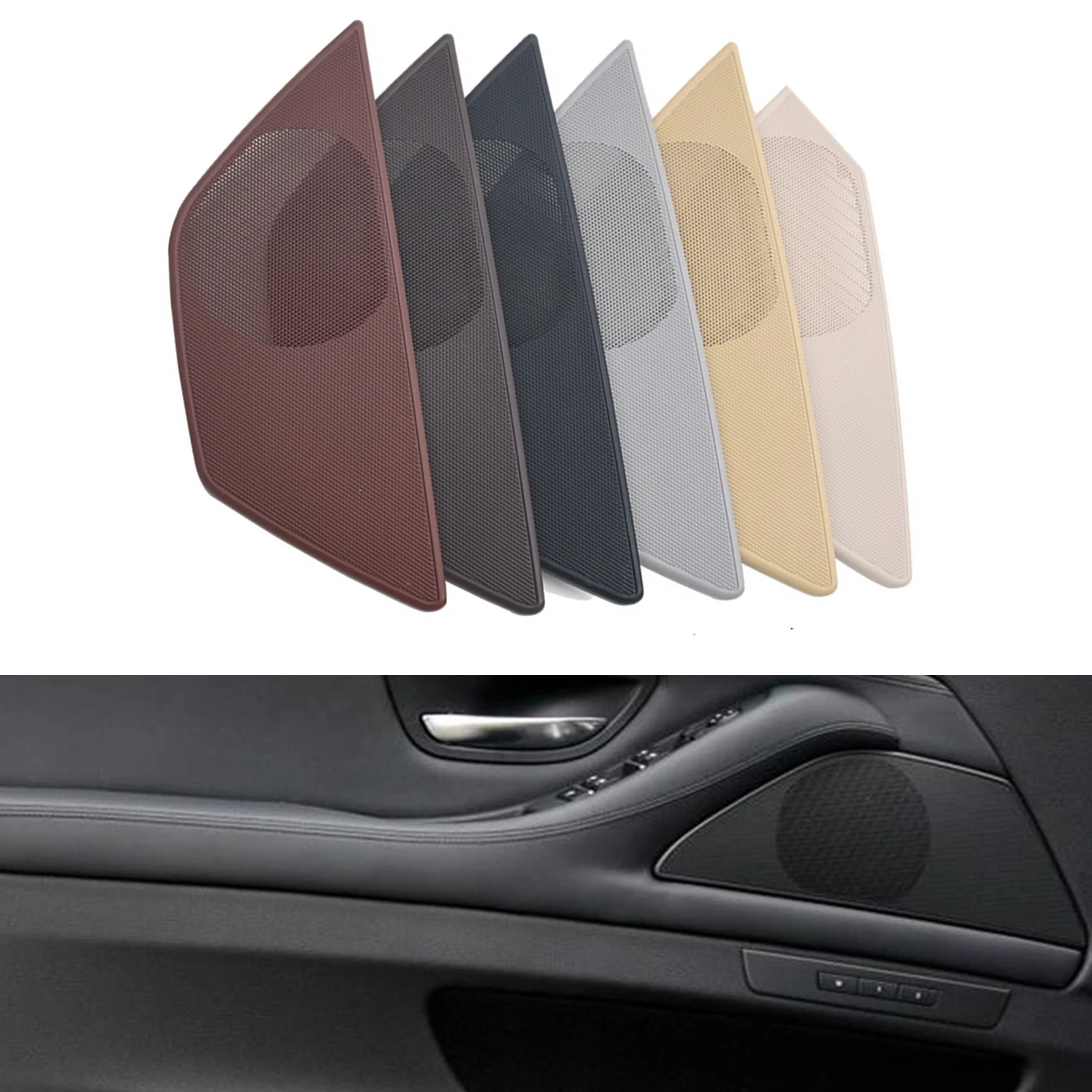 

For BMW 5 Series F10 F11 F18 2010-2017 520i 523i 525i 530i LHD Interior Front Side Door Panel Sound Audio Speaker Cover Trim Cap