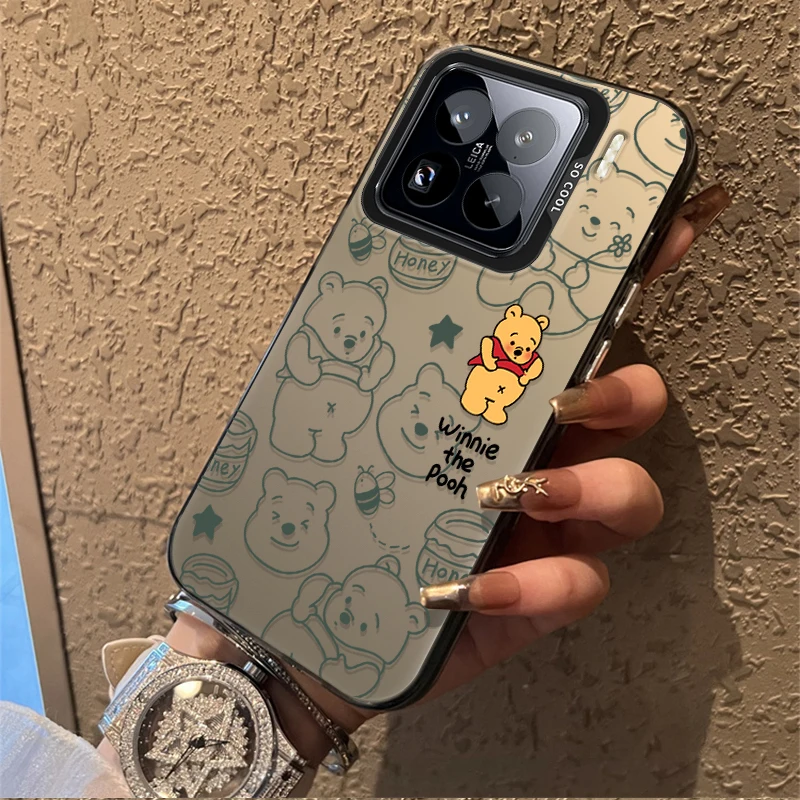 

Pooh Bear Frosted Case for Xiaomi Mi 15 14 14T 13 13T 12 12T 12X 12S 11 Lite POCO F6 F5 X6 X5 X3 M6 Pro 5G 4G M5S Acrylic Cover