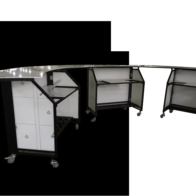 Portable Party Cocktail Folding Bar Led Furniture Counter Table Bar