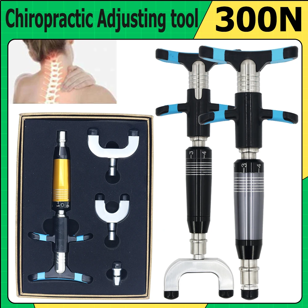 

New Portable Manual Chiropractic Gun Adjust Spinal Massage Treatment Cervical Spondylosis Lumbar Pain Relax Health Care Massager