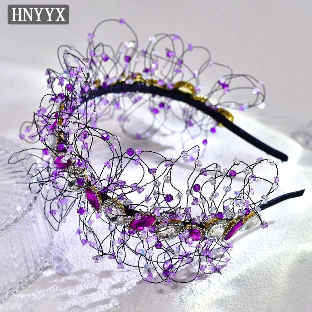 YouLaPan Exquisite Bridal Wedding Rhinestone Headbands Handmade Gorgeous Women's Banquet Party Elegant Hair Accessories YXA174