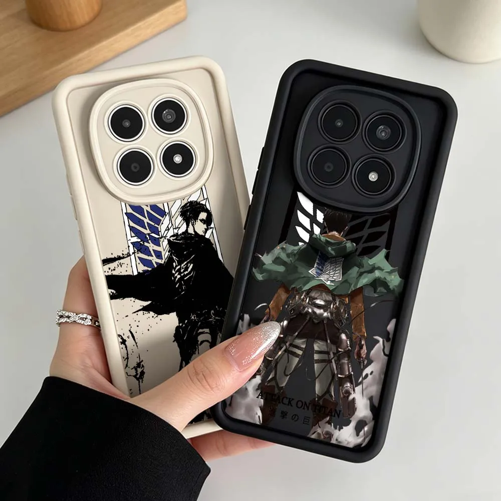 Attack On Titan Anime Cute Phone Case For Xiaomi Redmi Note 15 14 13 12 11 10 14S 11S Pro Plus 5G Eye Ladder Silicone Cover