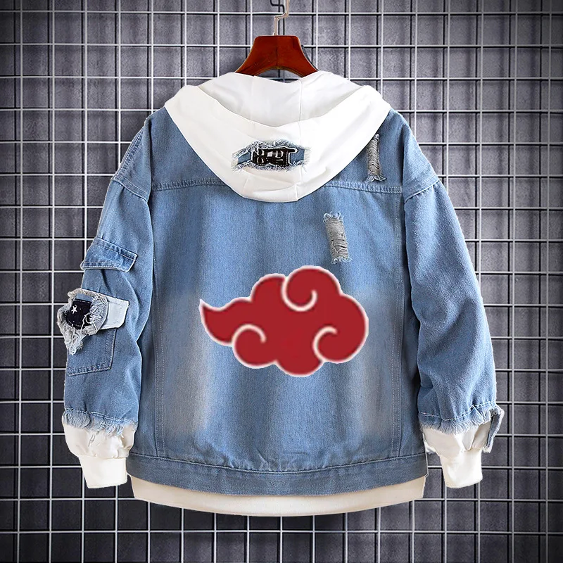 

Anime Naruto Coat Tops Sasuke Uchiha Minato Cowboy Coat Cartoon Couple Clothing Loose Hoodie Breathable Boys Girls Birthday Gift