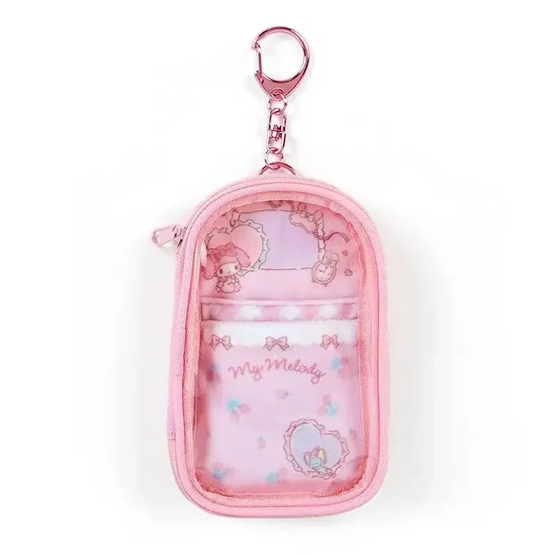 Lovely My Melody Cinnamoroll Anime Storage Bag Kawaii Sanrio Kuromi Makeup Bag Cartoon Cute Pendant Handbag Tide Gift for Kids