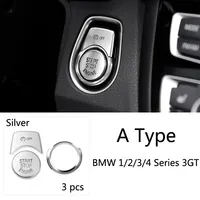 Car styling ENGINE START STOP switch button Cover For BMW F20 F21 F22 F30 F32 F34 F10 F07 F01 F48 F25 F26 F15 F16 Accessories