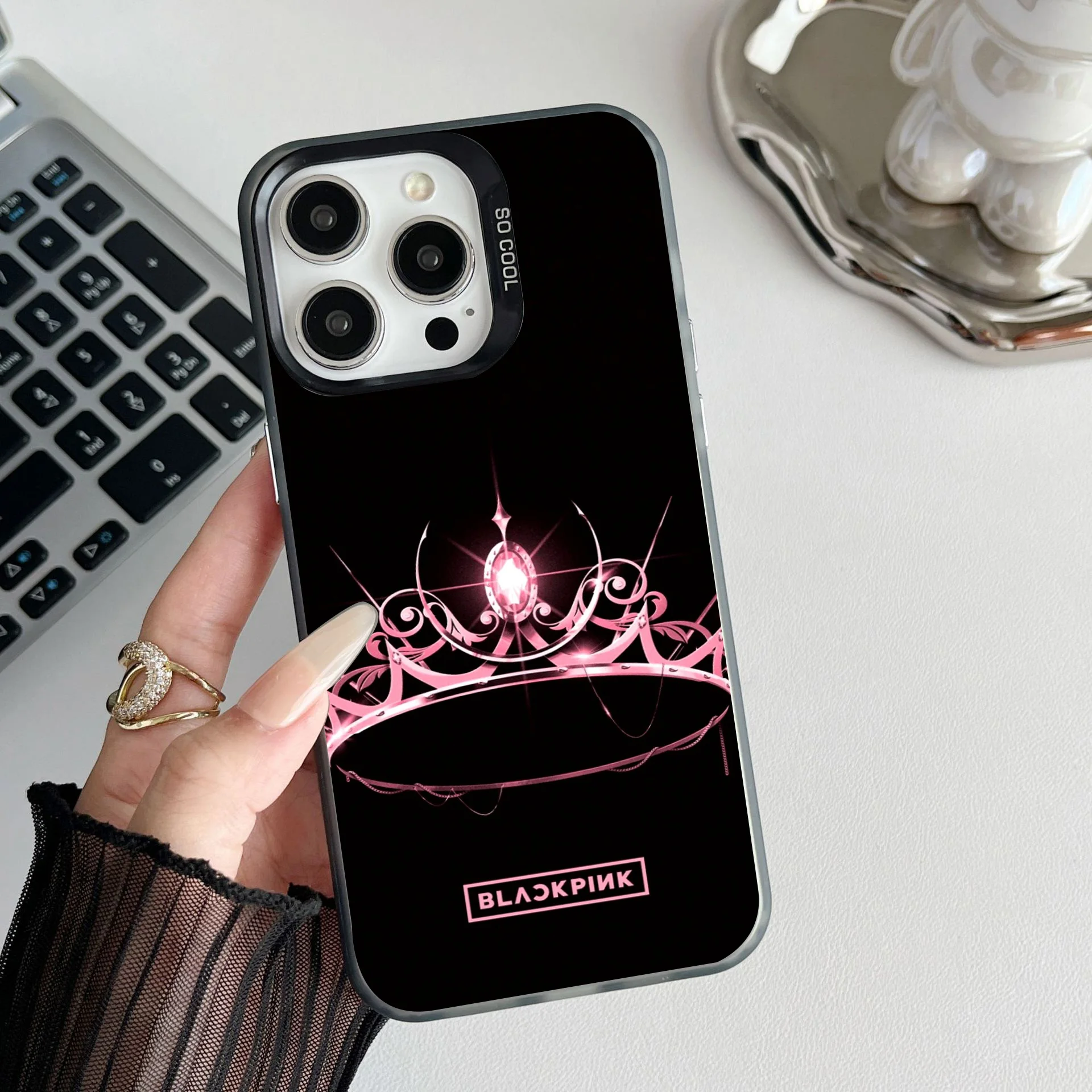 New B-Blackpinkes Phone Case For iPhone 16 15 14 13 12 11 mini Pro Max X XR XS MAX 8 7 Plus Anti Fall Matte Back Cover Shell