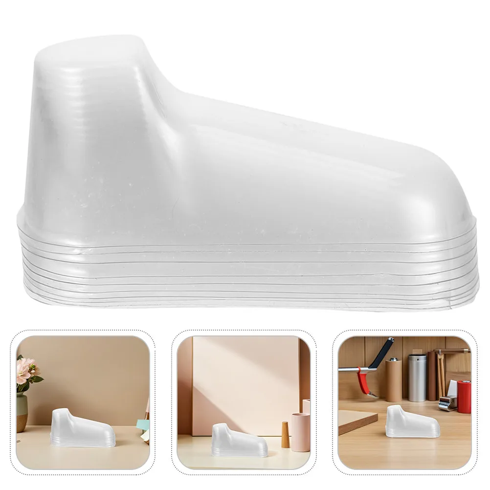 25Pairs Transparent Baby Feet Mold Clear Toddler Shoe Sock Holder PVC Display Stand Easy Clean Compact Storage for Home Travel